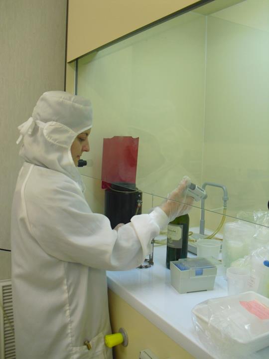 laboratorio chimico decontaminato (clean room)